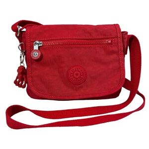 Kipling Sabian Mini Crossbody, Red Nylon